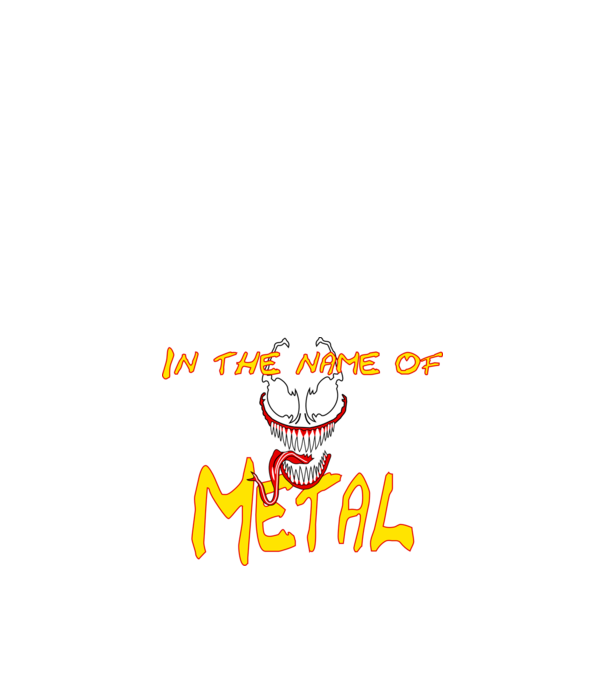 In the name of metal arc minta fekete pólón