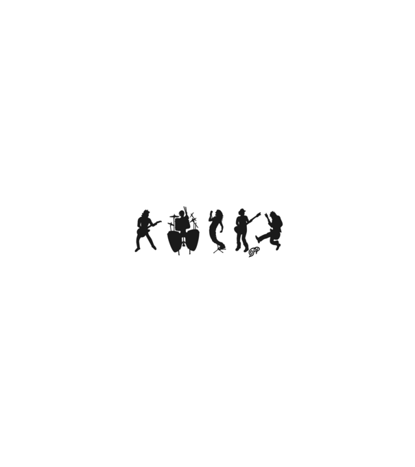 Rocker Vonalkód minta farmerkék pólón