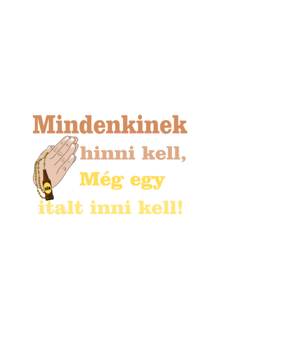 Hinni és Inni minta fekete pólón