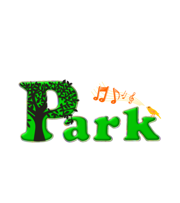 Park logó gyöngyház széllel minta fehér pólón