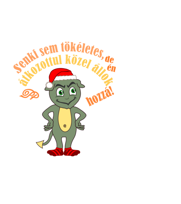Tökéletes Grincs minta fehér pólón