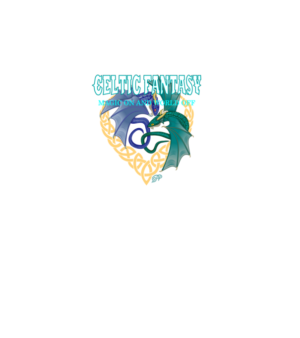 Celtic Dragon Fantasy minta fekete pólón