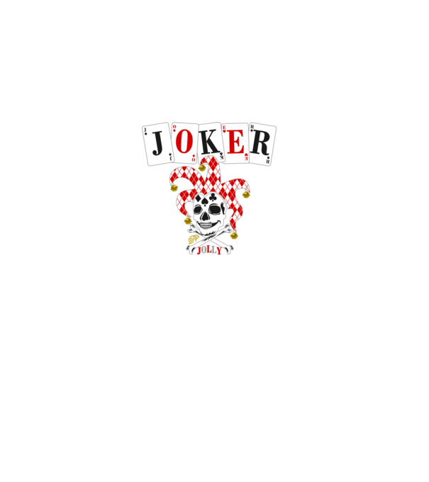 Jolly Joker Kártyás minta fekete pólón