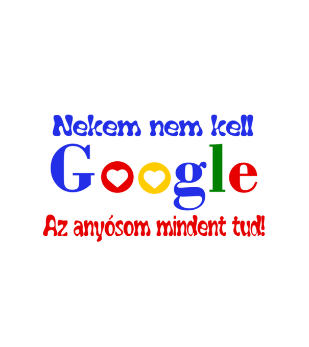 Tudás meg az anyós minta fehér pólón