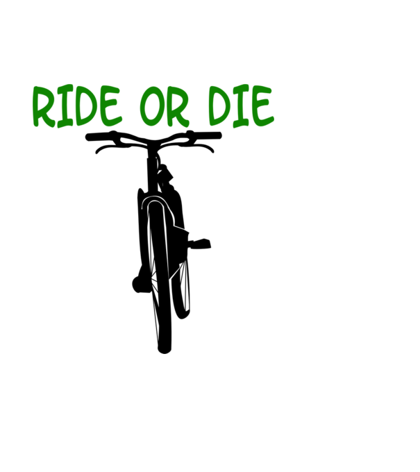 Bicikli Ride or die minta világoskék pólón