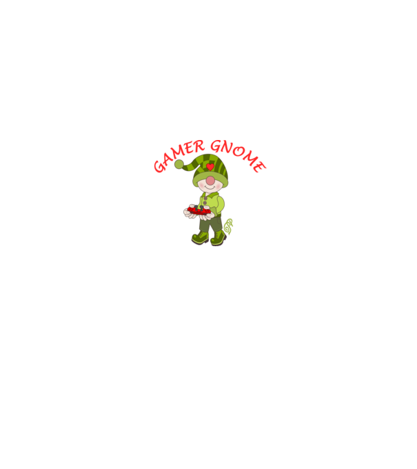 Gamer Gnome minta királykék pólón