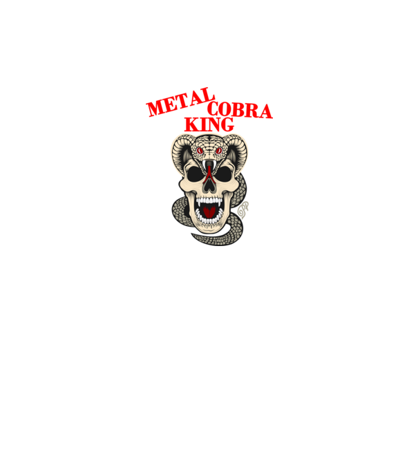 Metal Cobra King minta fekete pólón