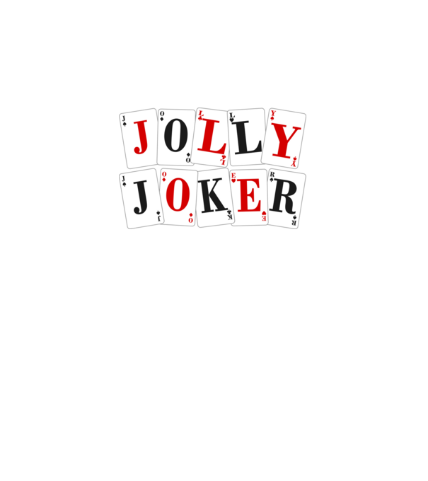 Jolly Joker Kártya minta fekete pólón