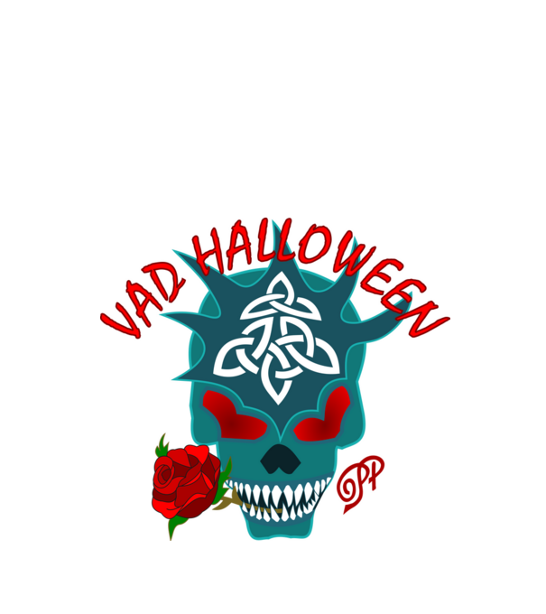 Vad Halloween minta fekete pólón