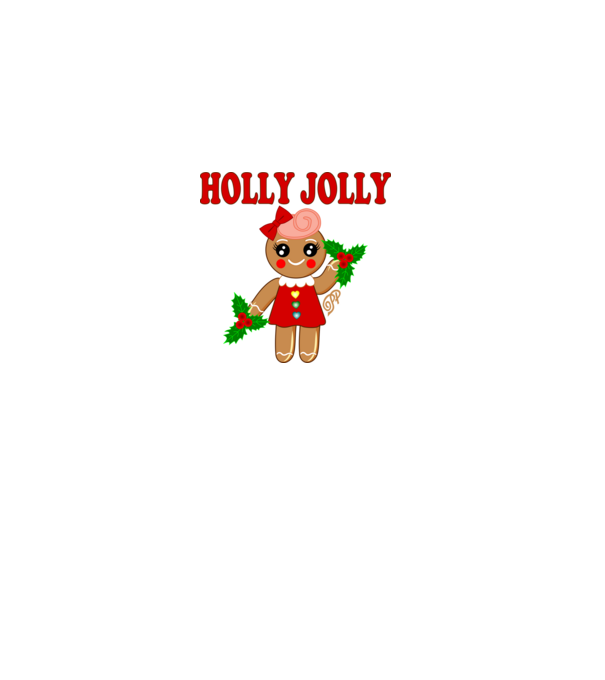 Holly Jolly Ginger minta fehér pólón