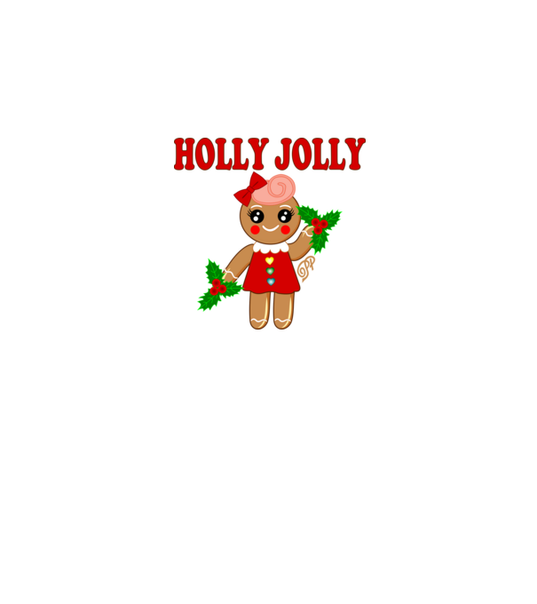 Holly Jolly Ginger minta fehér pólón
