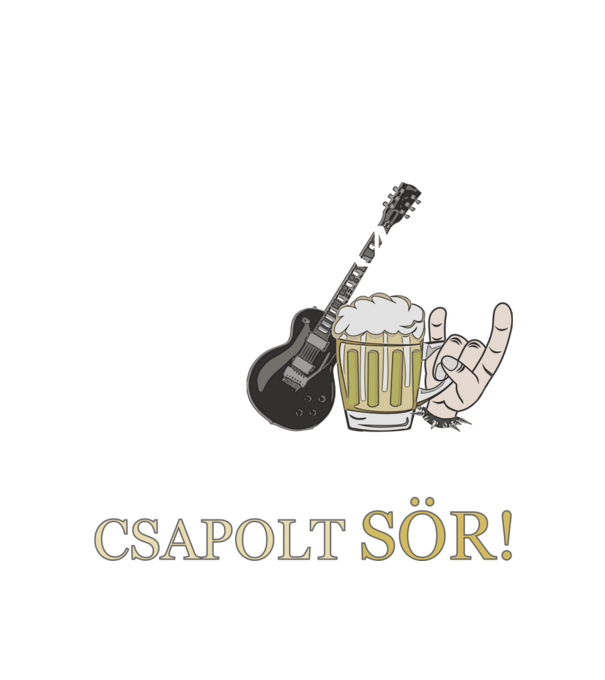 Csapolt Sör minta fehér pólón