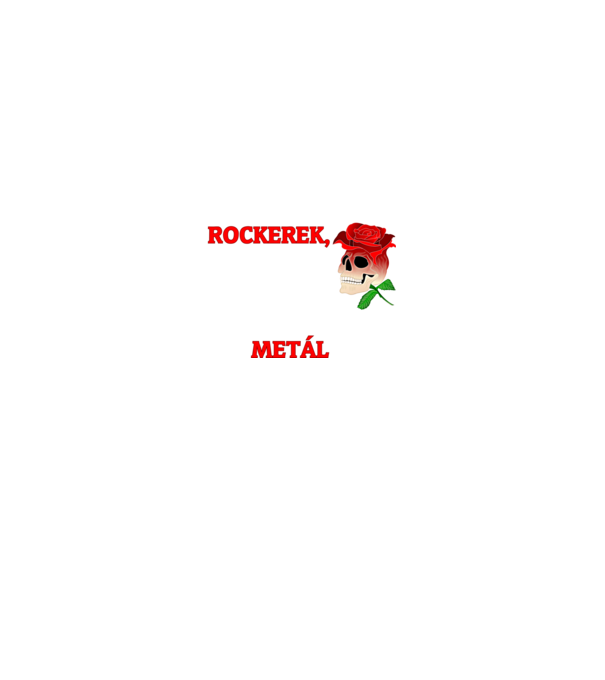 Rocker Metál minta fekete pólón