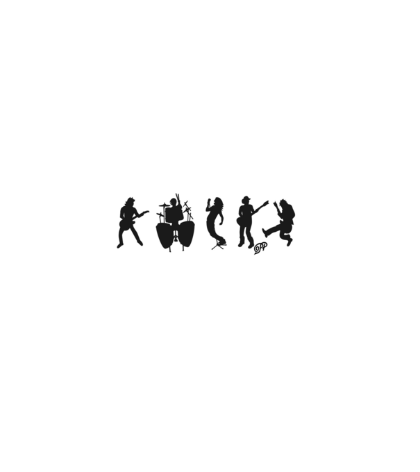 Rocker Vonalkód minta türkiz pólón