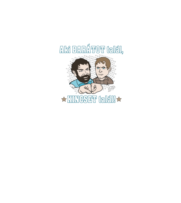 A Barát Kincs, Bud Spencer minta sötétkék pólón