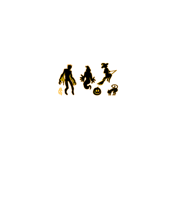Halloween Vonalkód minta fekete pólón
