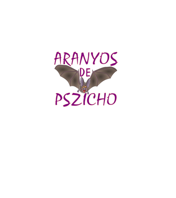 Aranyos de pszicho minta fekete pólón