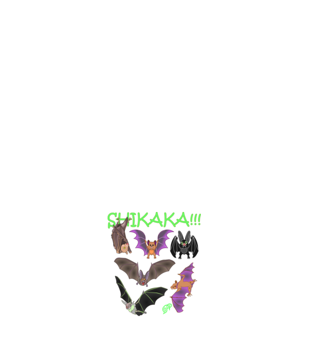 Shikaka Denevér Mix minta sötétkék pólón