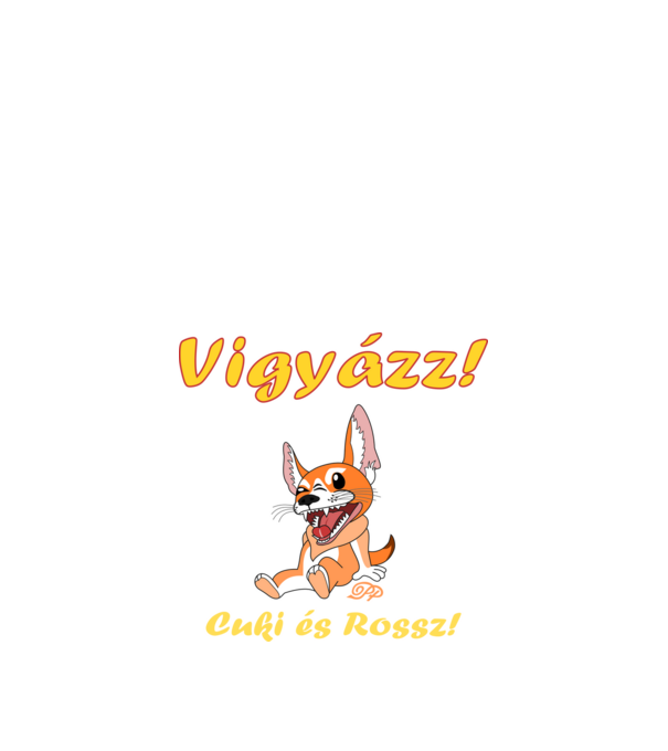Cuki és Rossz minta királykék pólón