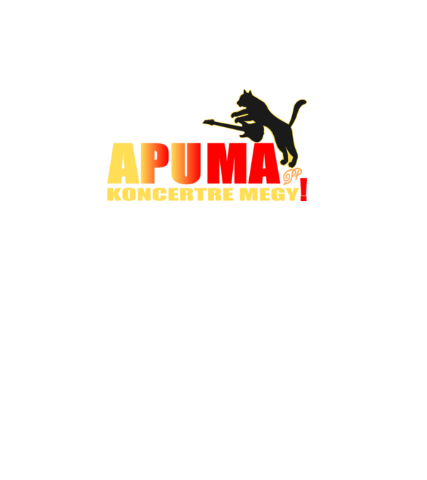 Apu ma Koncertre Megy minta fekete pólón