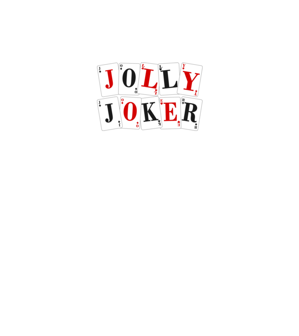 Jolly Joker Kártya minta fekete pólón
