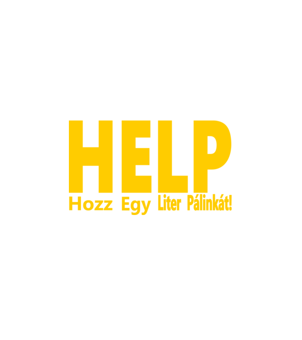 Help Pálinka minta fehér pólón