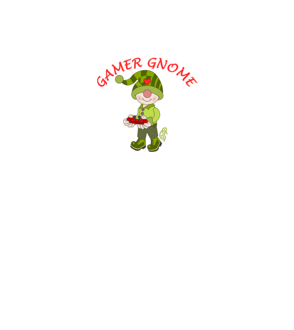 Gamer Gnome minta sötétszürke pólón