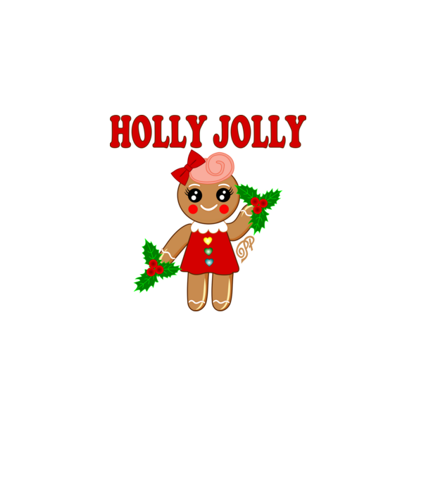 Holly Jolly Ginger minta szürke pólón