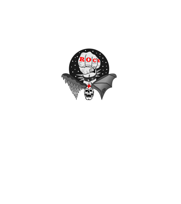 Mindhalálig rock and roll Ököl minta türkiz pólón