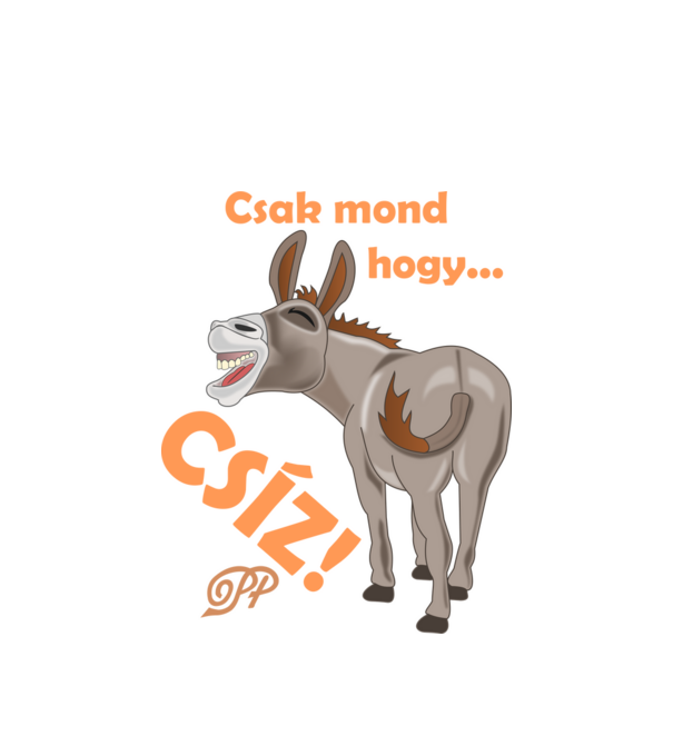 Muris Csacsi minta fehér pólón