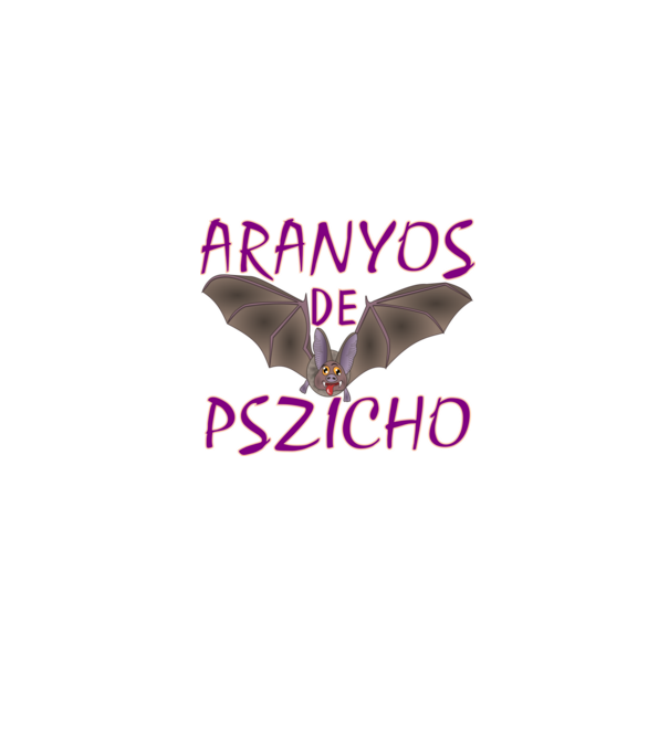 Aranyos de pszicho minta farmerkék pólón