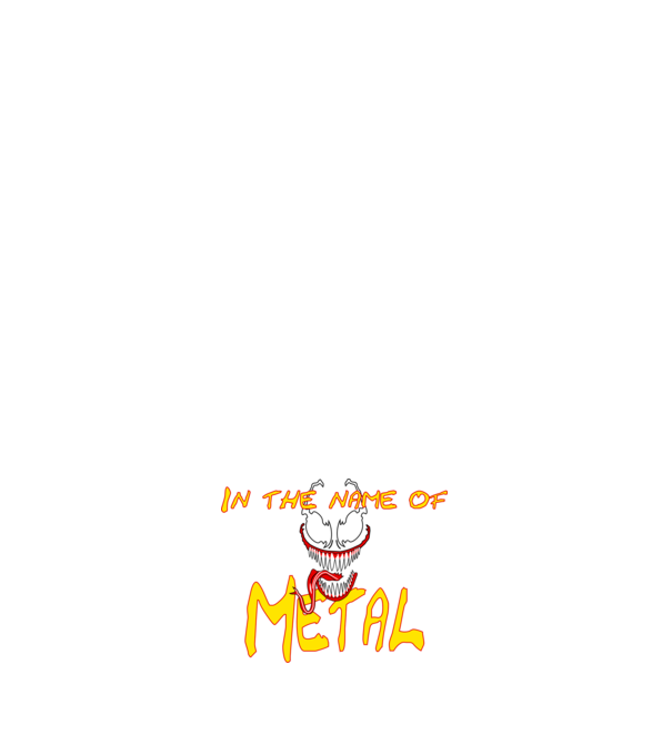 In the name of metal arc minta fehér pólón
