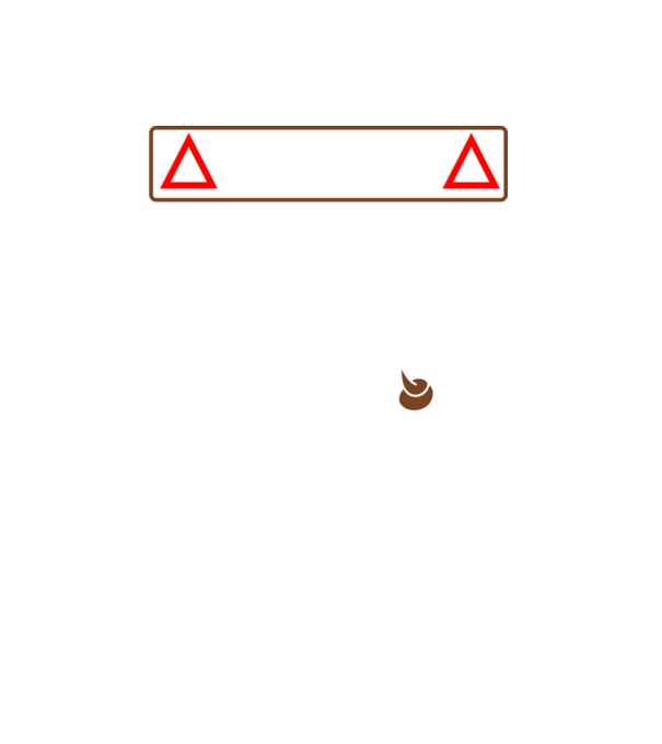 Vigyázat Leszarom minta fekete pólón