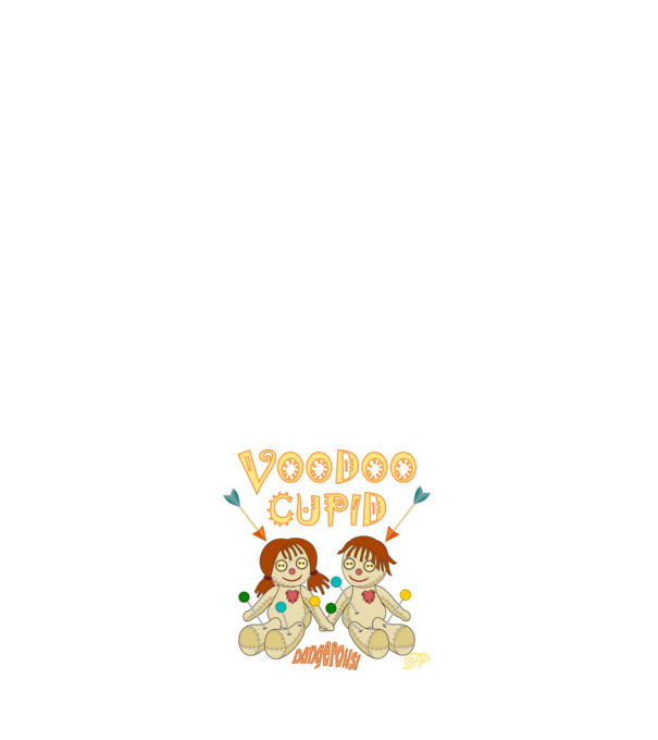 Voodoo Pár minta sötétkék pólón