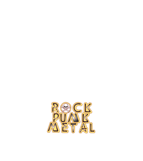 Rock Punk Metal minta fehér pólón