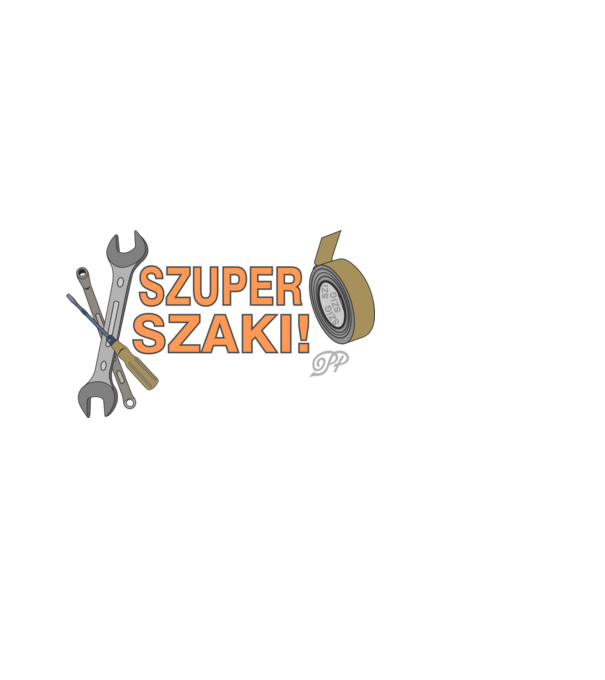 Szuper Szaki minta világoskék pólón