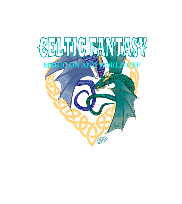 Celtic Dragon Fantasy minta homokszín pólón