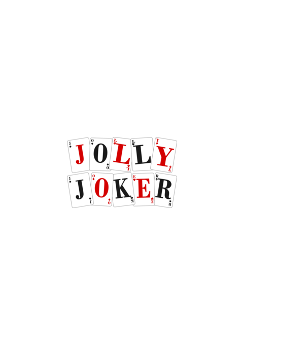 Jolly Joker Kártya minta fekete pólón