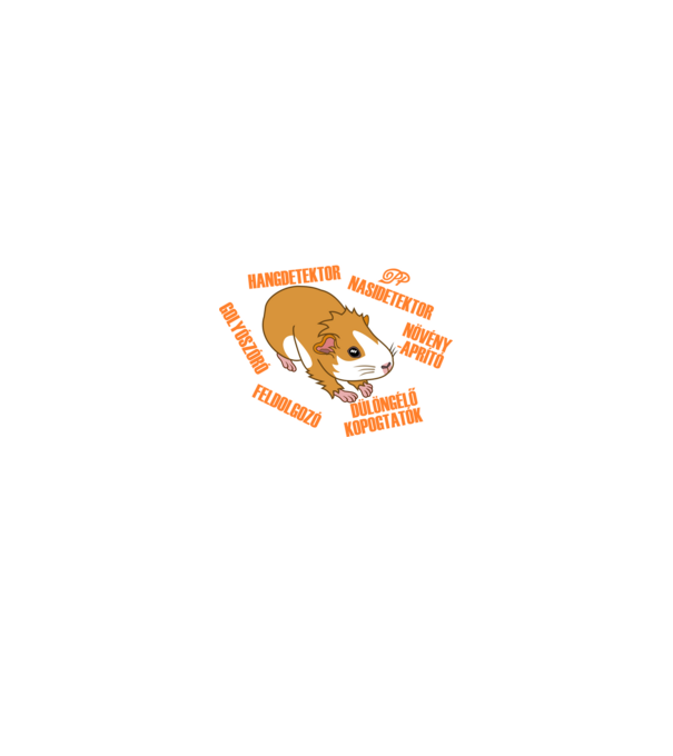 Tengerimalac Anatómia minta királykék pólón