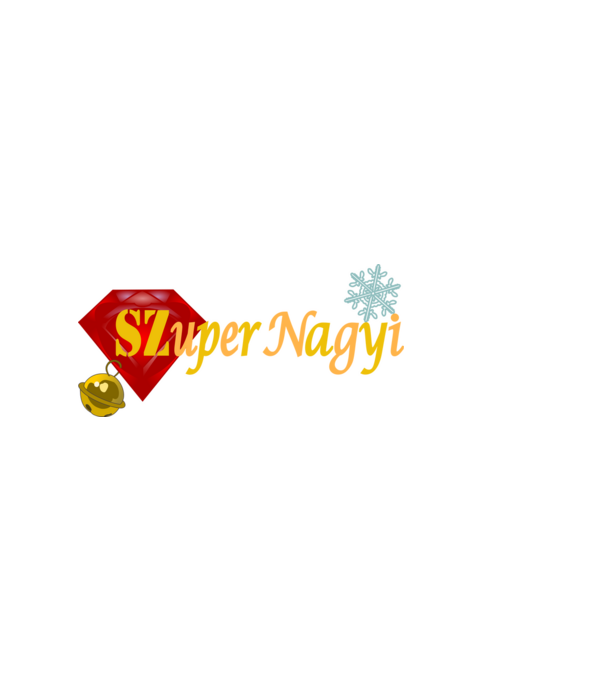 Karácsonyi Szuper Nagyi minta sötétkék pólón