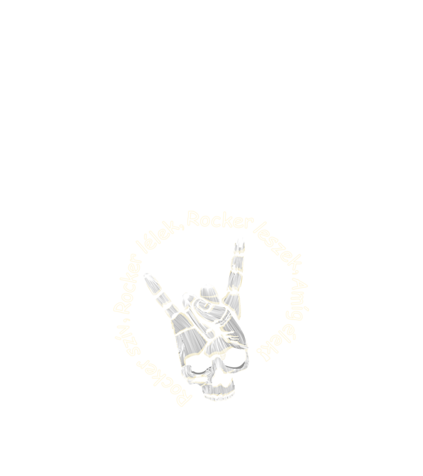 Rocker Lélek minta fekete pólón