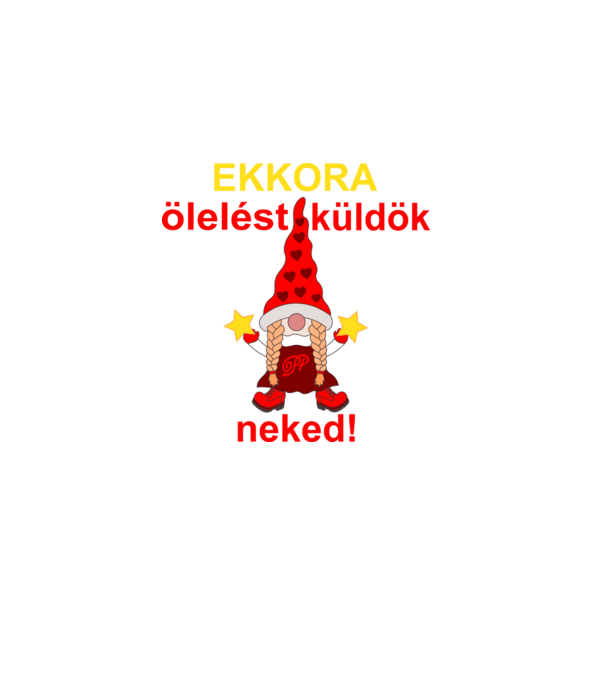 Manóölelés minta sötétkék pólón