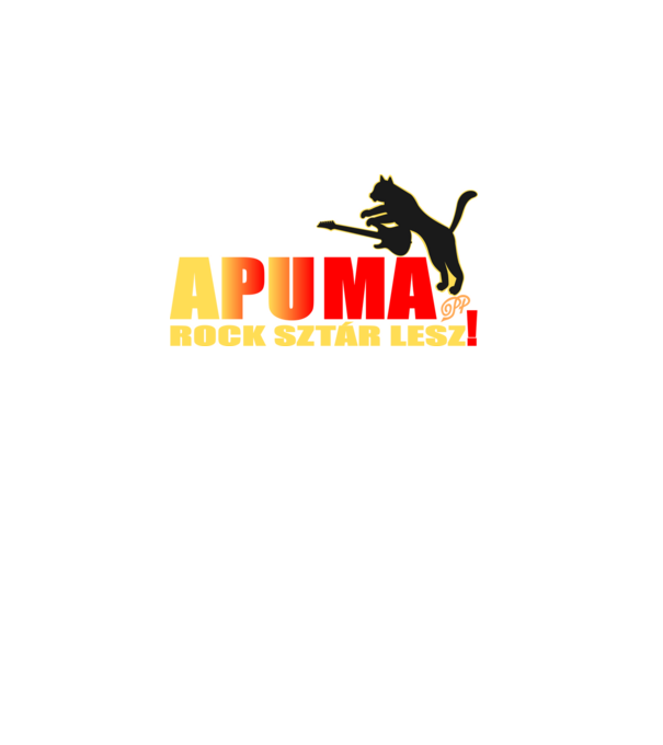 Apu ma Rocksztár lesz minta sötétkék pólón