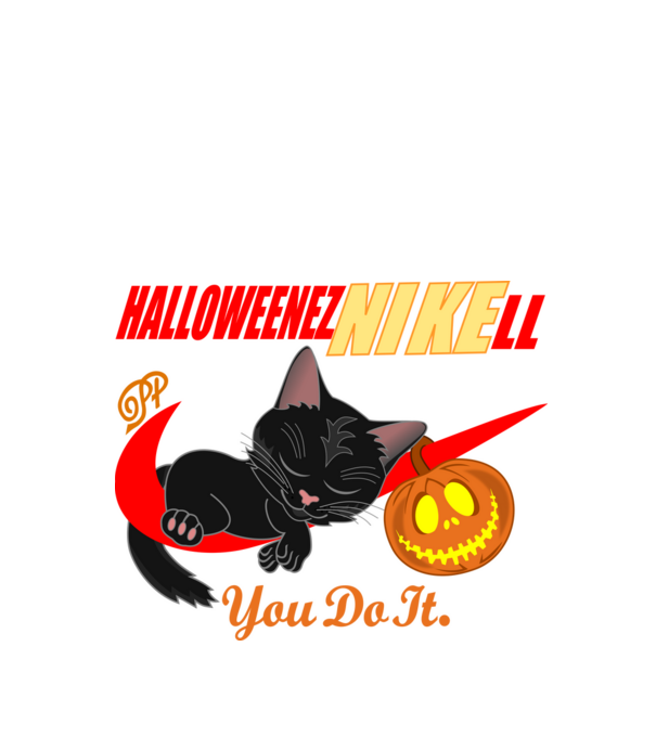 Halloweenezni Kell minta fekete pólón