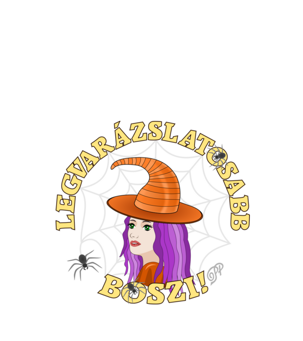 Legvarázslatosabb Boszi minta fekete pólón