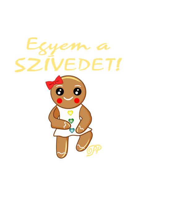 Egyem a Szívedet Mézi minta piros pólón