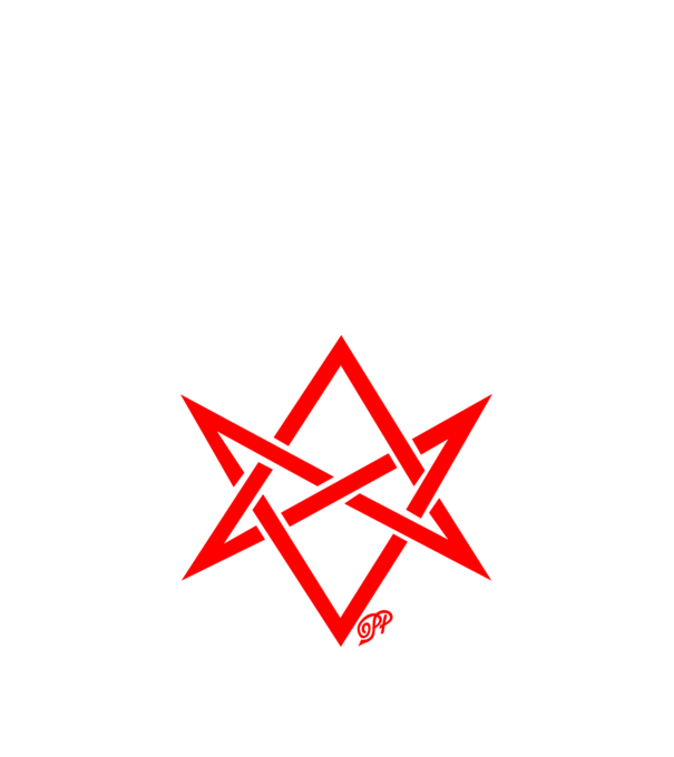 Asmodeus Démonszarv piros minta fekete pólón