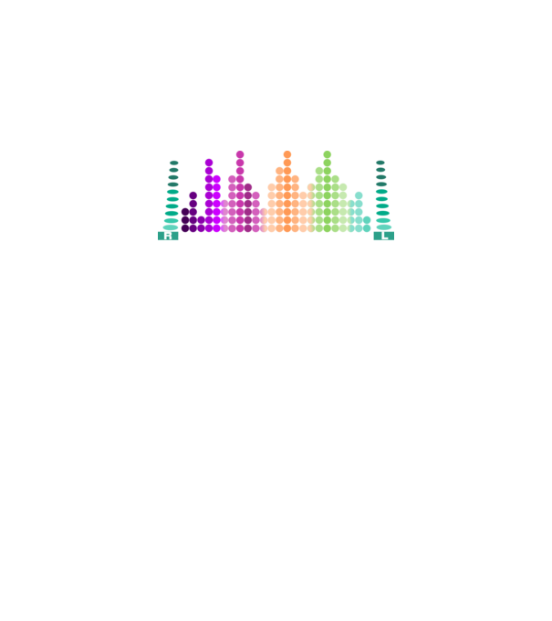 Rock and roll equalizer minta fekete pólón