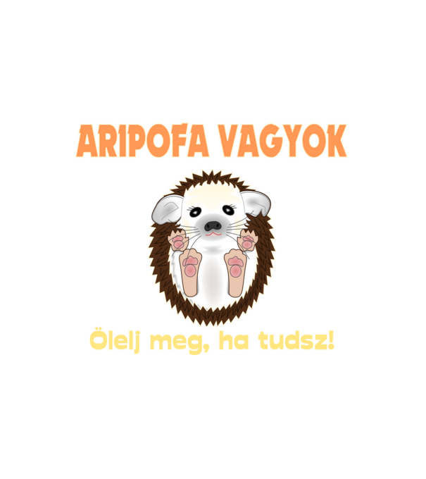 Aripofa minta fehér pólón