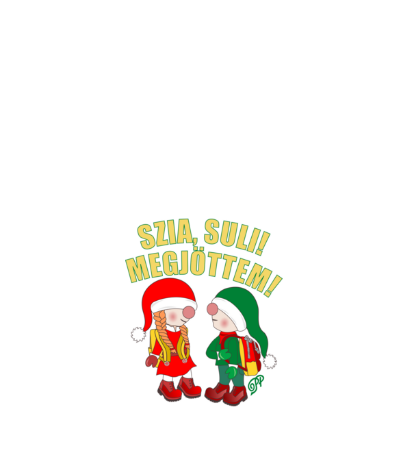 Sulis Manók minta fehér pólón